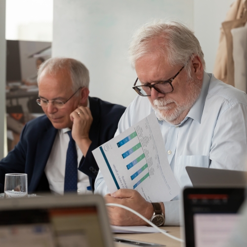 Two men in a laboratory